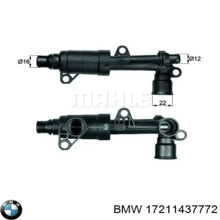 Термостат системы охлаждения масла АКПП 17211437772 BMW