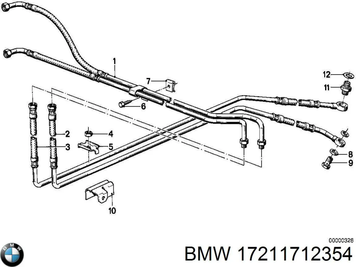 17211712354 BMW кольцо уплотнительное трубки охлаждения акпп