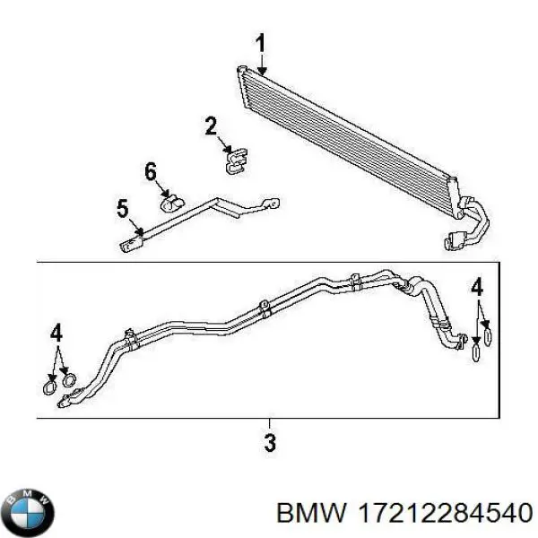 Масляный радиатор 17212284540 BMW
