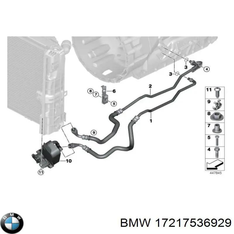 Радиатор охлаждения АКПП 310051 NRF