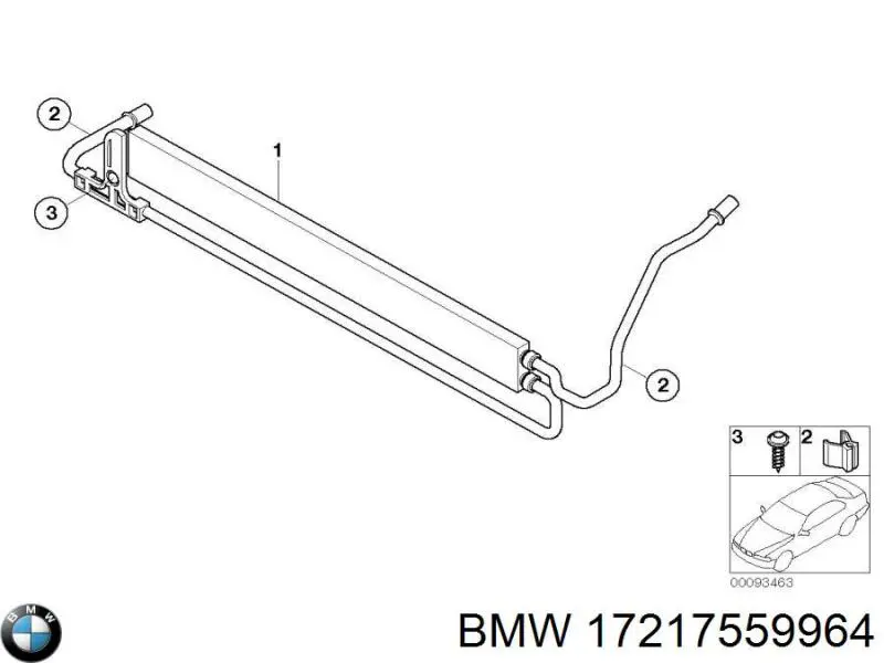 Радиатор ГУР BMW 17217559964