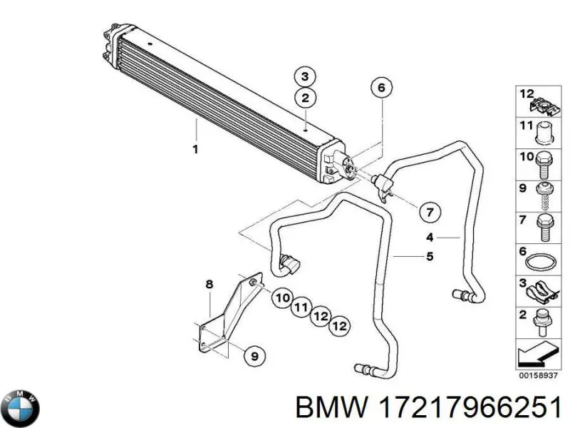 Масляный радиатор 17217966251 BMW