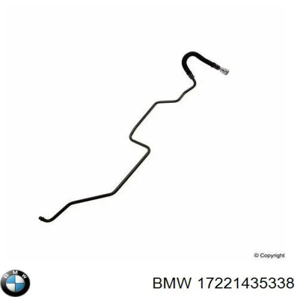 17221435338 BMW трубка (шланг масляного радиатора, от блока к радиатору)