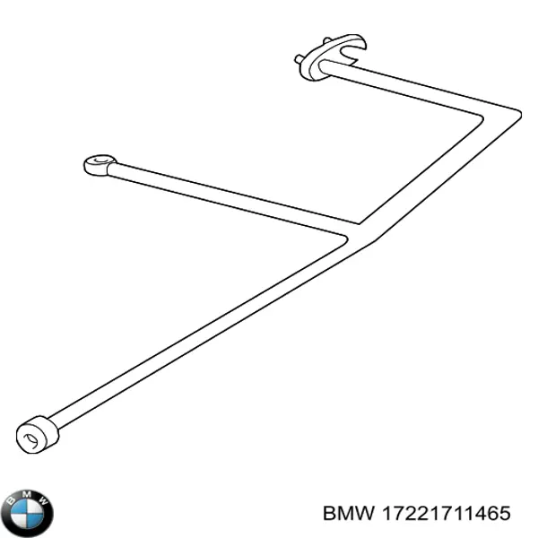 Купить 17221711465 BMW Трубка низкого давления обратки масляного радиатора
