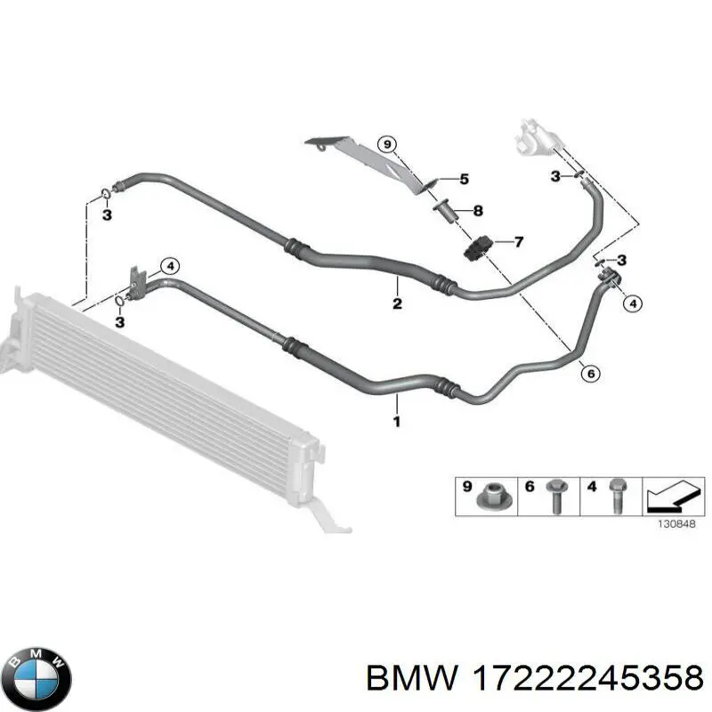 Прокладка масляного радиатора BMW 17211709461