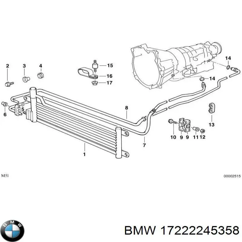 Прокладка радиатора масляного BMW 17222245358 цена, от 2.00 USD