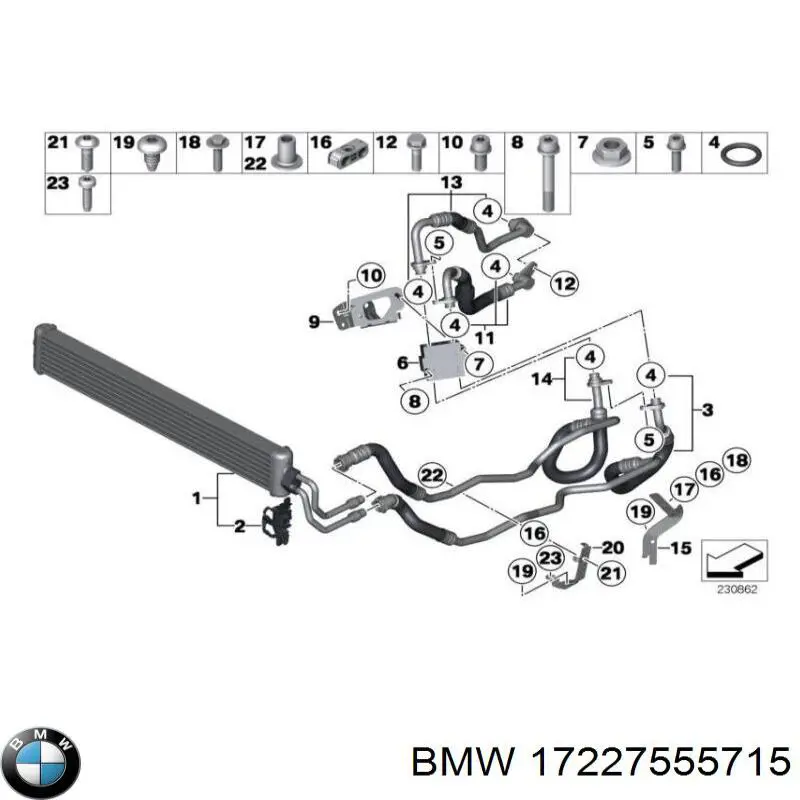  BMW 17227555715 цена, от 1.22 USD