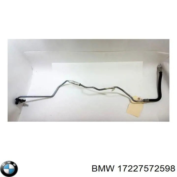 17227572598 BMW трубка (шланг масляного радиатора, обратка (низкого давления))