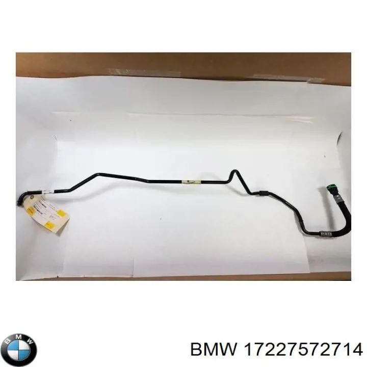 17227572714 BMW трубка (шланг масляного радиатора, обратка (низкого давления))