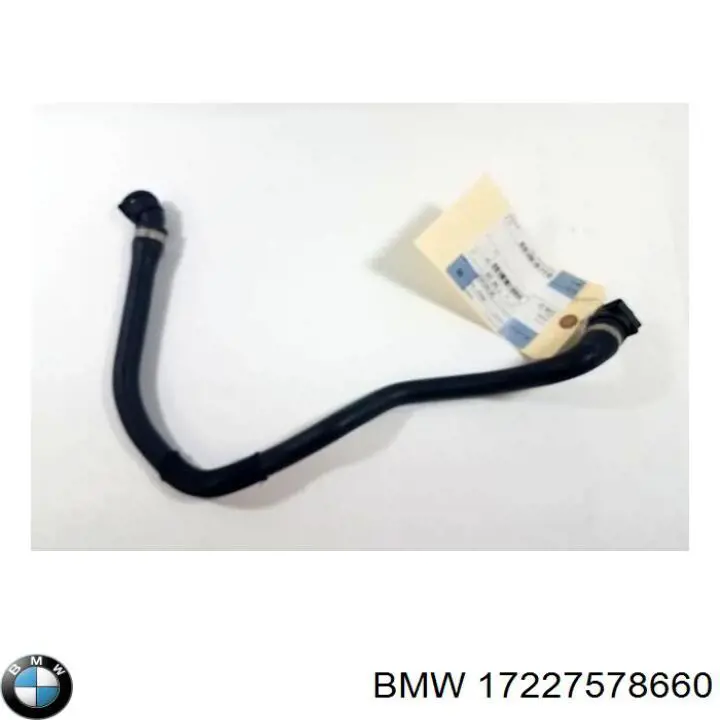 17227578660 BMW tubo (mangueira do radiador de óleo, linha de combustível de retorno (de pressão baixa))