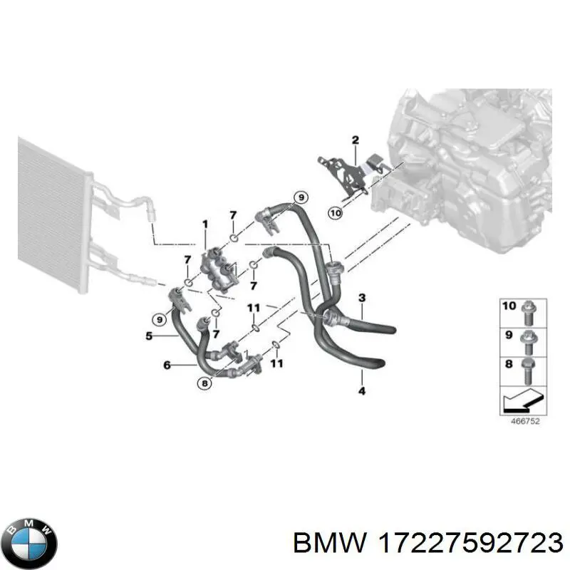 Купить 17227592723 BMW Термостат системы охлаждения масла АКПП