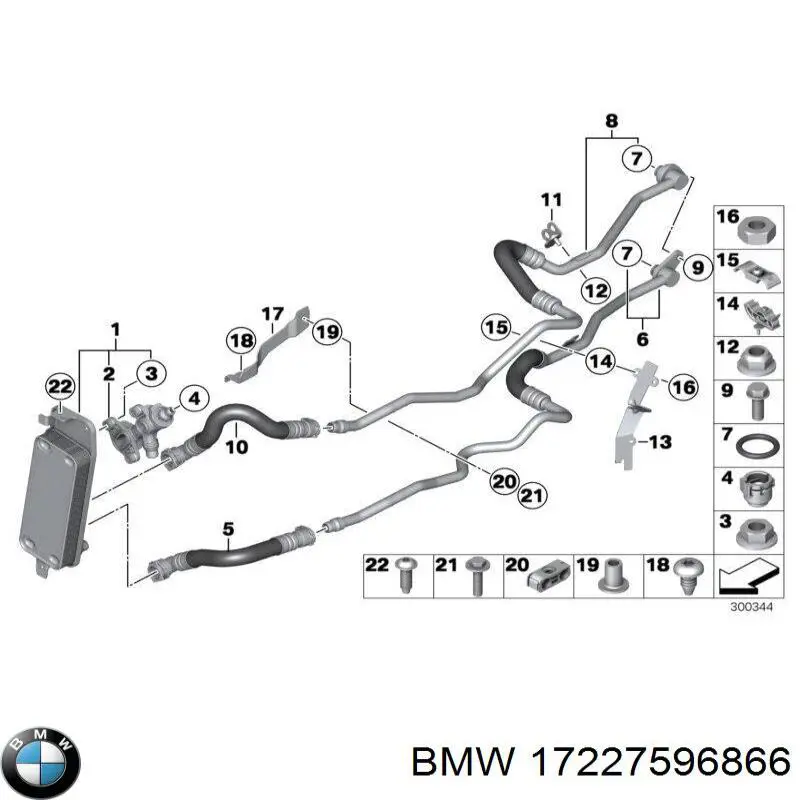 17227596866 BMW Маслопроводы
