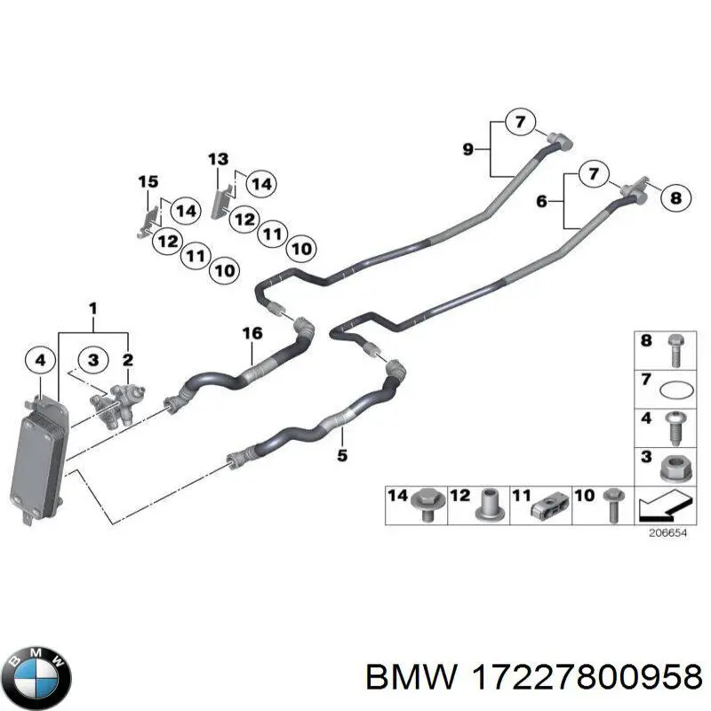 Прокладка крышки маслозаливной горловины BMW 17227800958