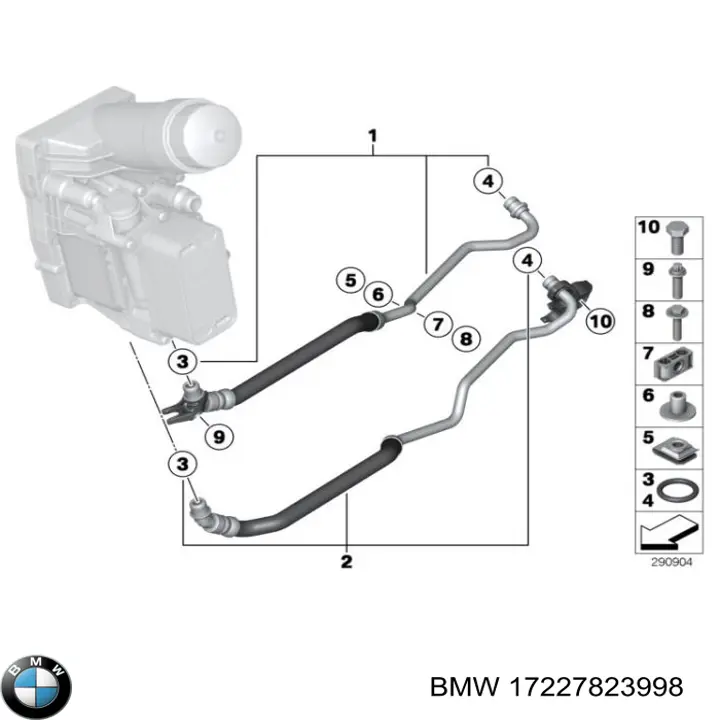  BMW 17227823998 цена, от 61.51 USD