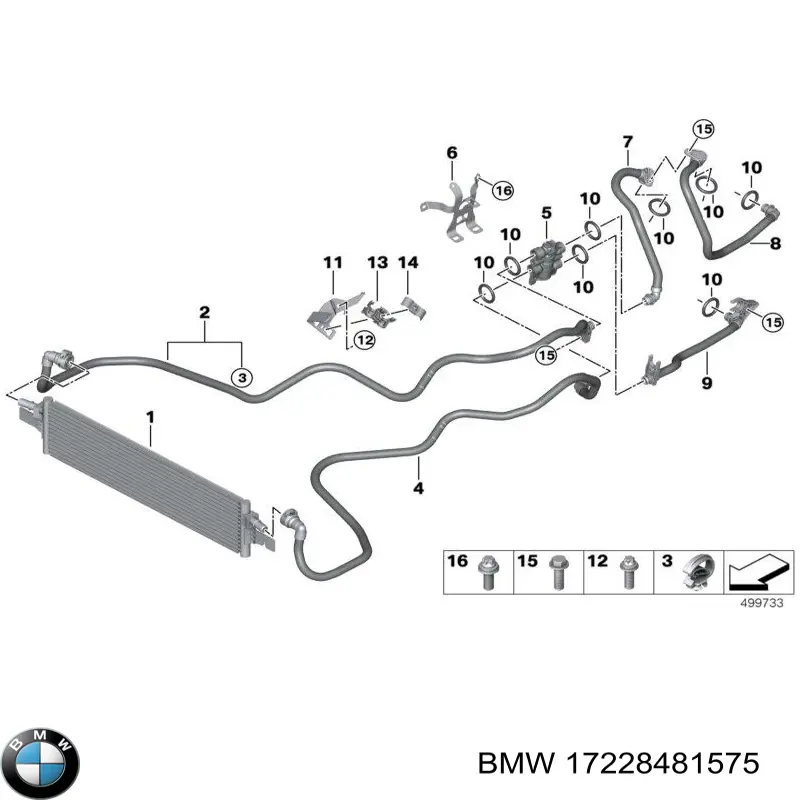 Термостат системы охлаждения масла АКПП BMW 17228481575 цена, от 74.75 USD