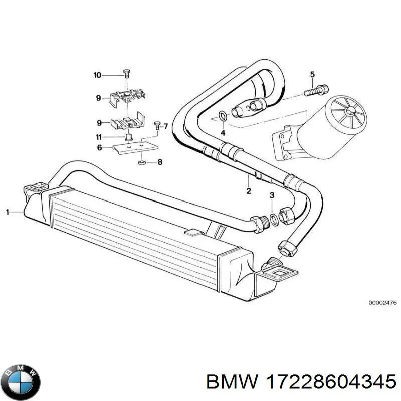  BMW 17228604345 цена, от 3.73 USD