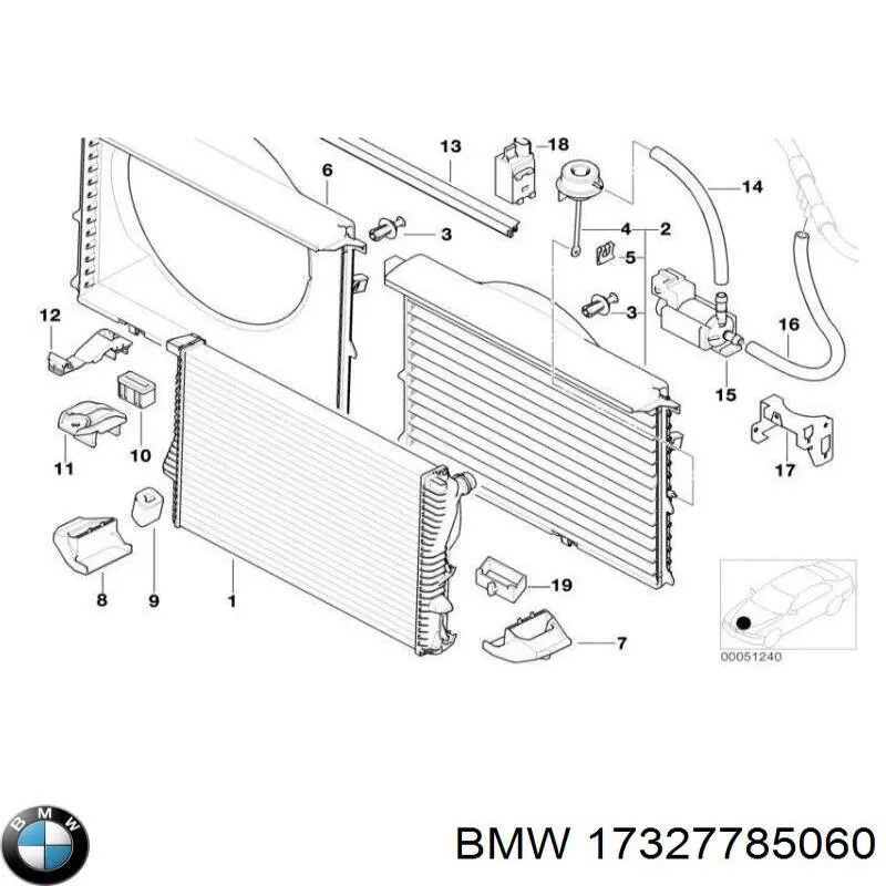 Купить 17327785060 BMW Блок дроссельной заслонки