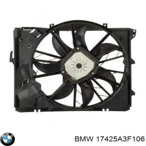 Купить 17425A3F106 BMW Диффузор вентилятора в сборе с мотором и крыльчаткой