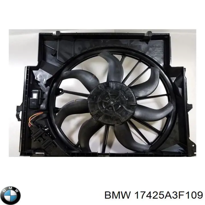 Купить 17425A3F109 BMW Диффузор вентилятора в сборе с мотором и крыльчаткой