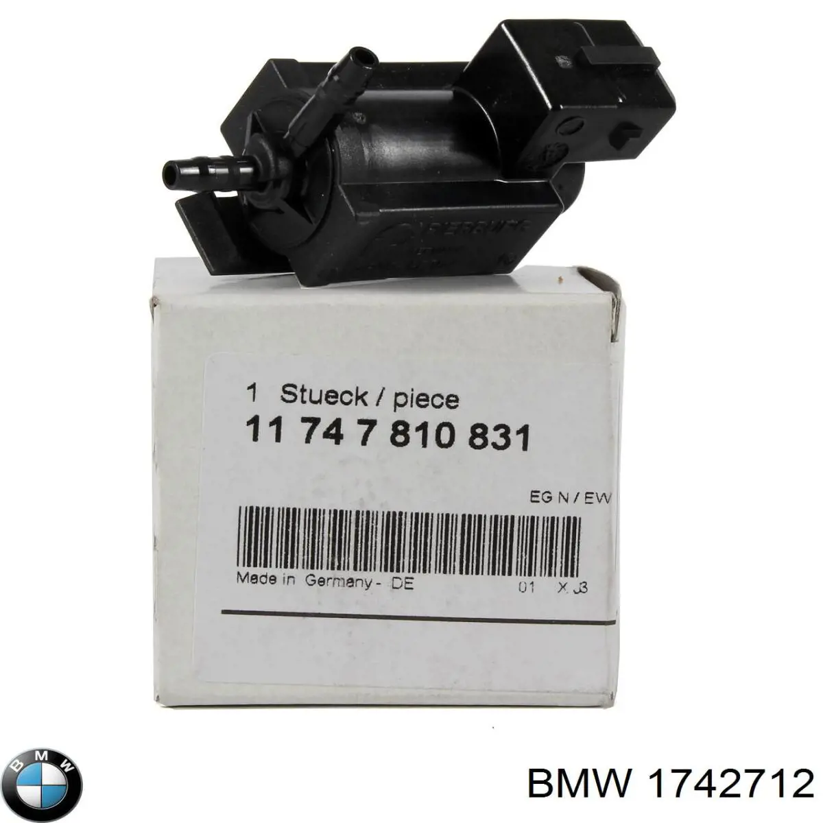 Клапан соленоид регулирования заслонки EGR BMW 1742712 цена, от 5.48 USD
