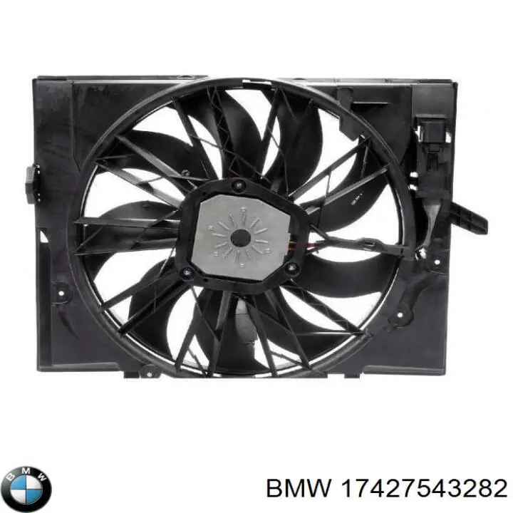 Диффузор радиатора охлаждения в сборе с крыльчаткой BMW 17427543282