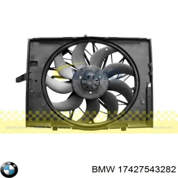 Диффузор вентилятора в сборе с мотором и крыльчаткой 17427543282 BMW