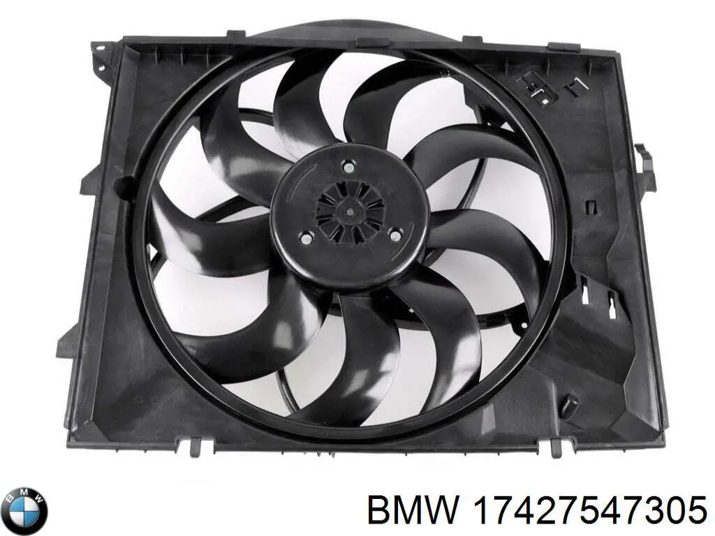 Купить 17425A3F107 BMW Диффузор вентилятора в сборе с мотором и крыльчаткой