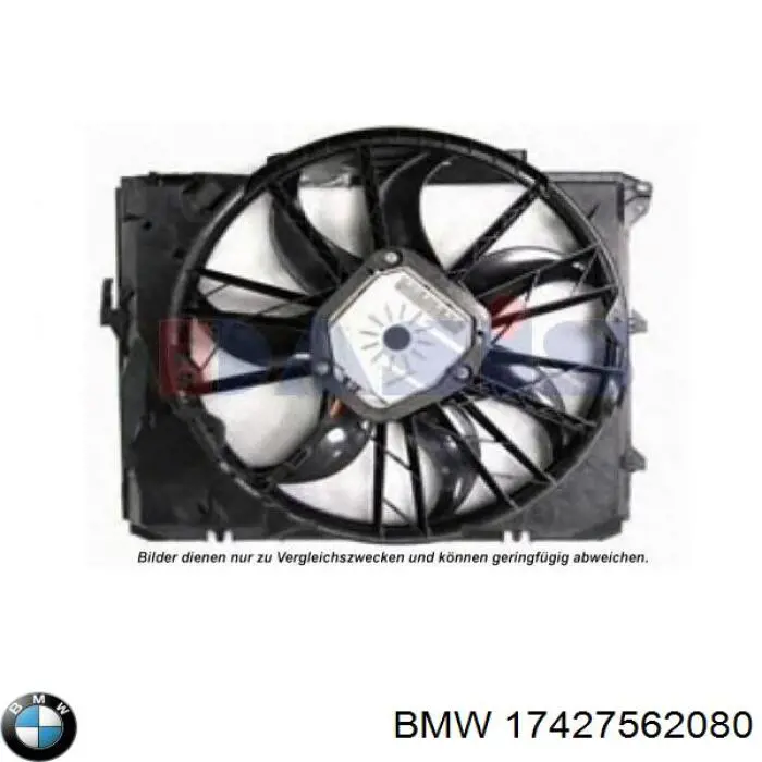 17427562080 BMW Диффузор радиатора охлаждения в сборе с мотором