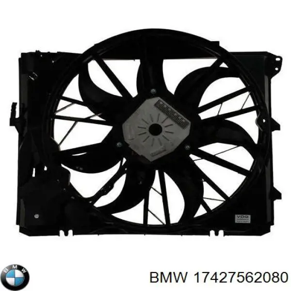 Купить 17427562080 BMW Диффузор вентилятора в сборе с мотором и крыльчаткой