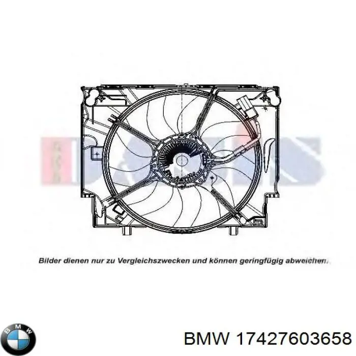 17427603658 BMW Диффузор радиатора охлаждения в сборе с мотором