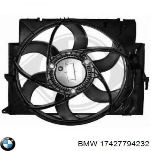 Диффузор радиатора охлаждения в сборе с мотором и крыльчаткой BMW 17427794232 цена, от 185.98 USD