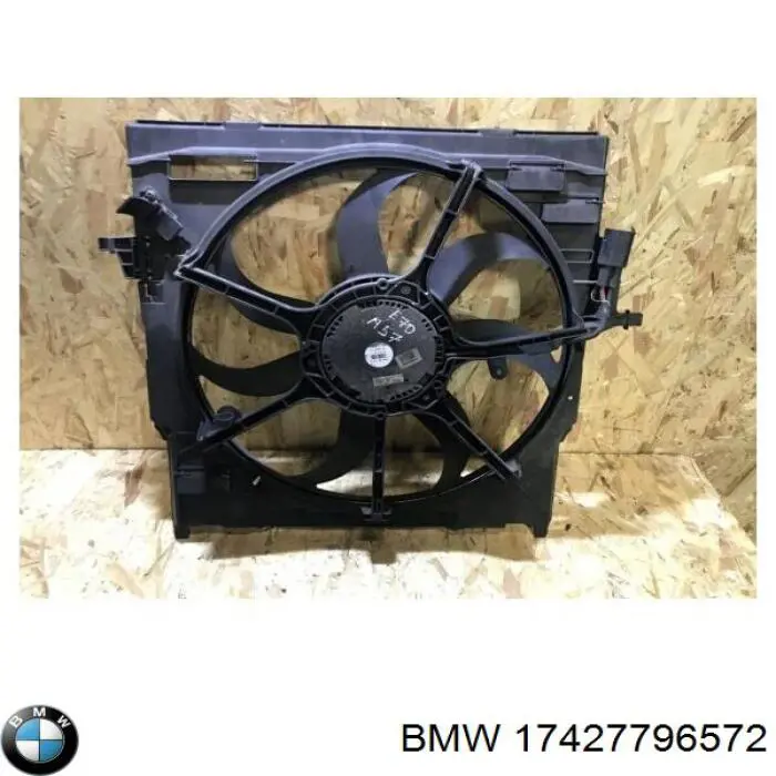 17427796572 BMW difusor do radiador de esfriamento, montado com motor e roda de aletas