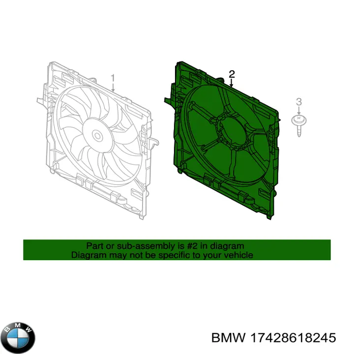 Купить 17428509747 BMW Рамка радиатора охлаждения
