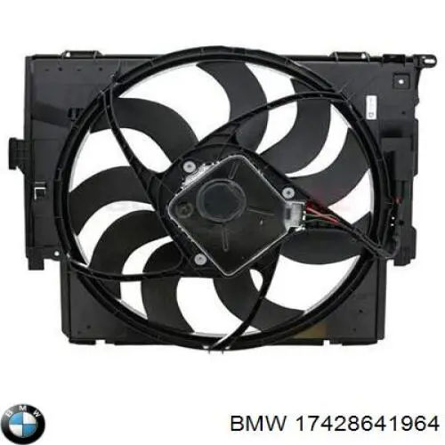 17428641964 BMW ventilador elétrico de esfriamento montado (motor + roda de aletas)