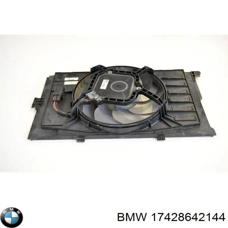 17428642144 BMW difusor do radiador de esfriamento, montado com motor e roda de aletas