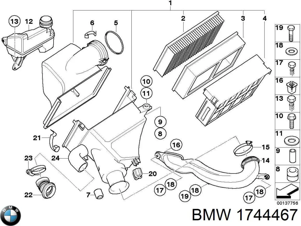  BMW 1744467 цена, от 8.47 USD