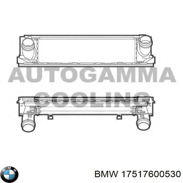 Радиатор интеркуллера BMW 17517600530