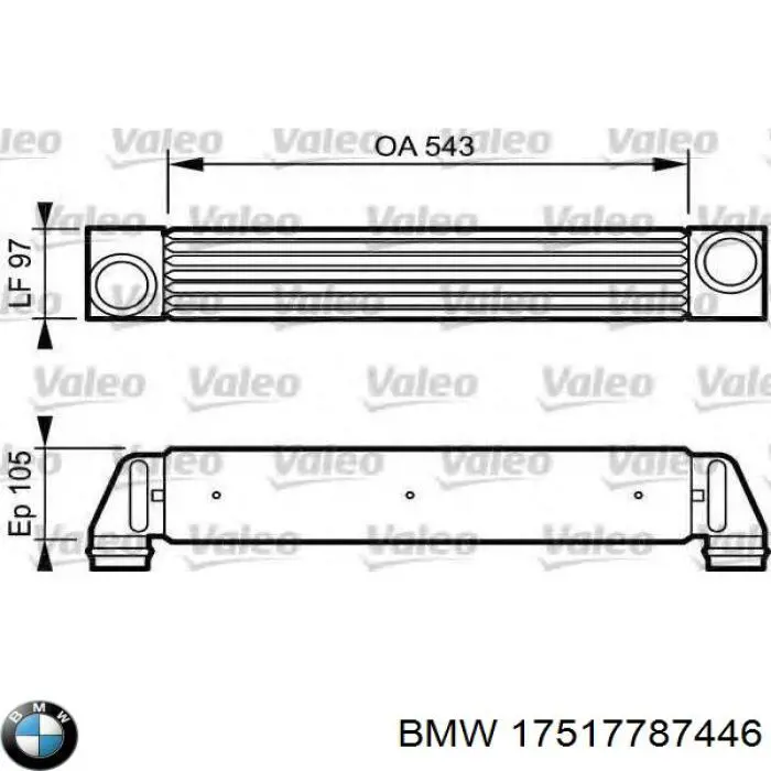 17517787446 BMW Охладитель наддувочного воздуха