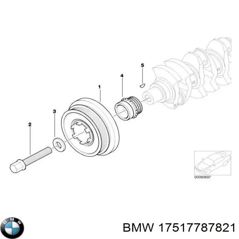 Braçadeira de cano derivado de intercooler para BMW 3 (E46)