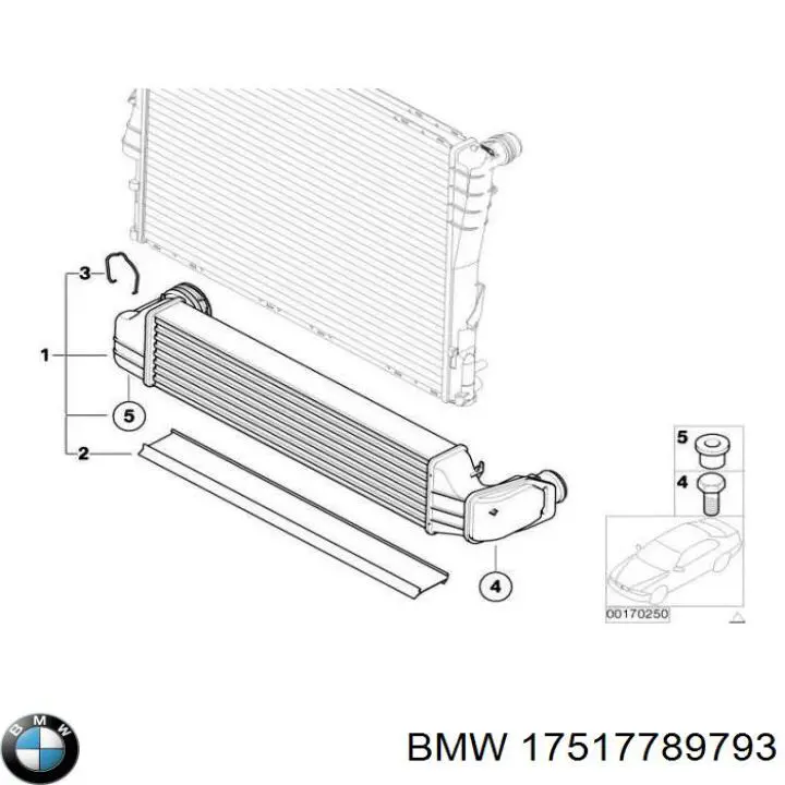 Купить 17517789793 BMW Интеркулер