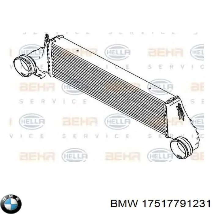 Радиатор интеркуллера BMW 17517791231
