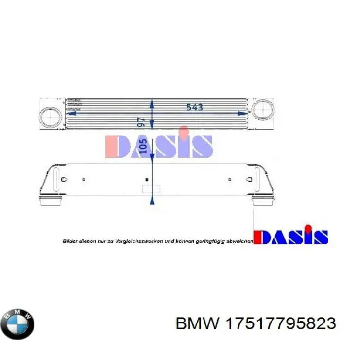 Интеркулер 17517795823 BMW