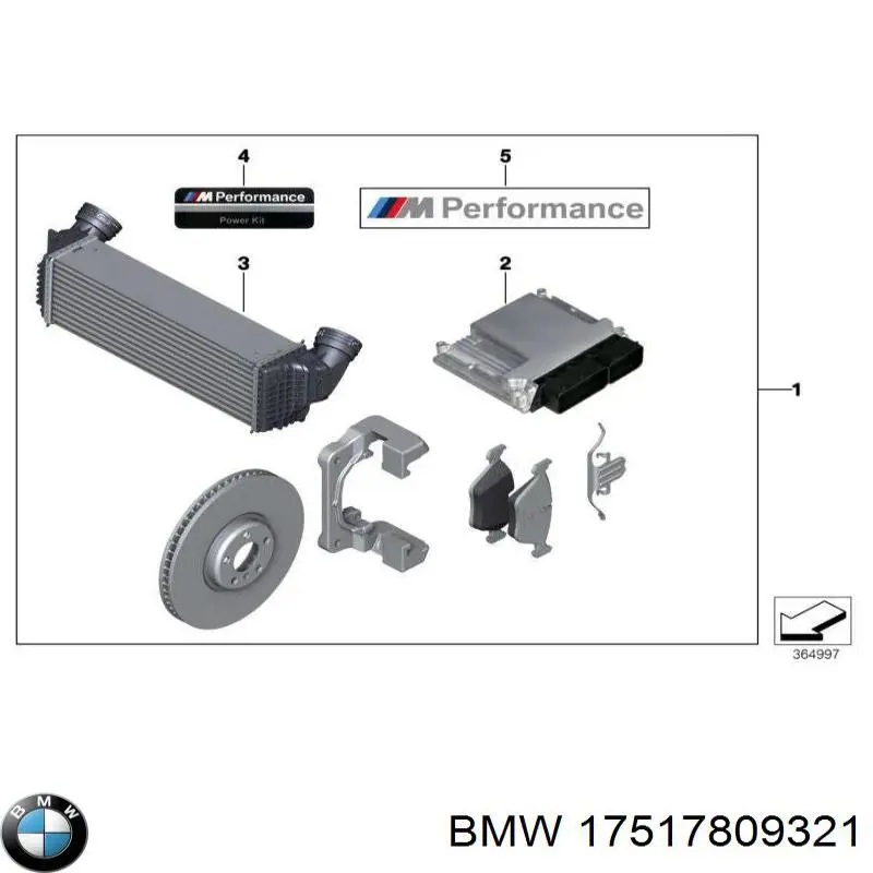 Система охлаждения наддувочного воздуха BMW 17517809321 цена, от 101.58 USD