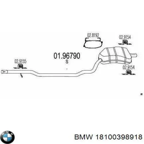 Купить 18100399689 BMW 