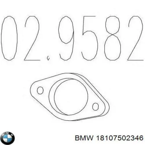18107502346 BMW Прокладка штанов