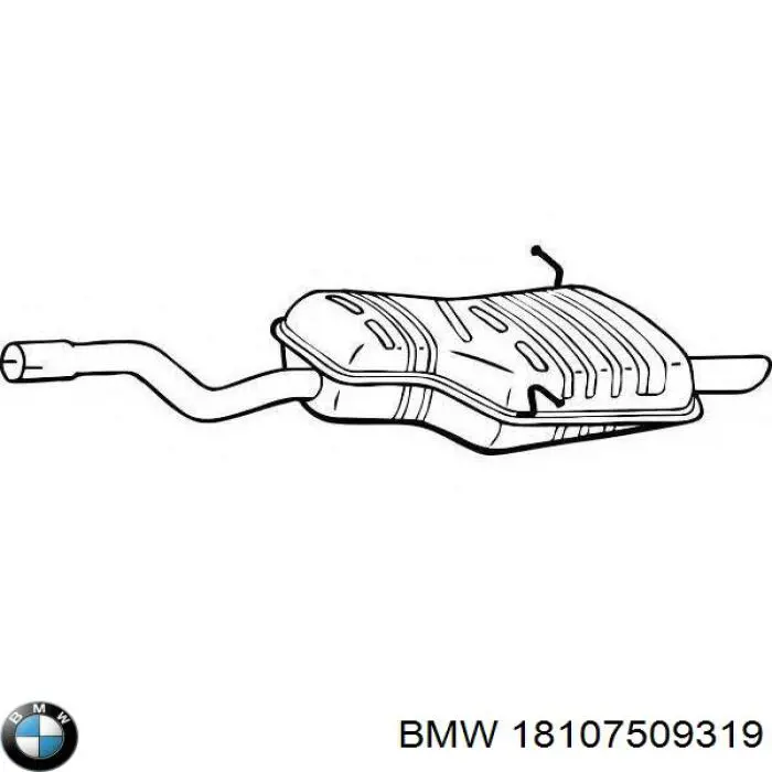 Купить 18107509319 BMW Глушитель задний