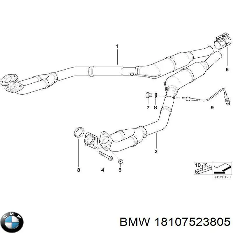 Гайка задней ступицы 18107523805 BMW