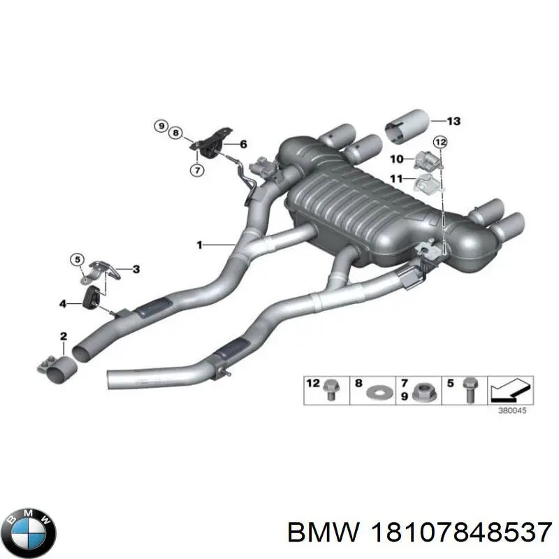 Насадка на глушитель BMW 18107848537