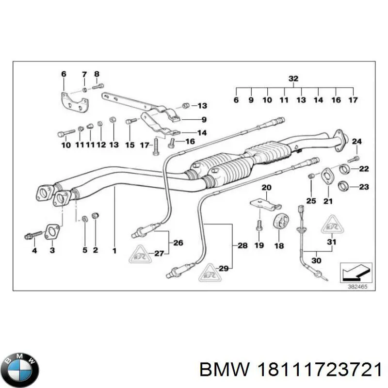 Прокладки выхлопной системы BMW 18111723721 цена, от 2.29 USD
