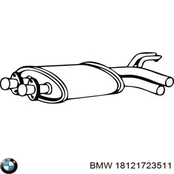 18121427801 BMW Глушитель центральный